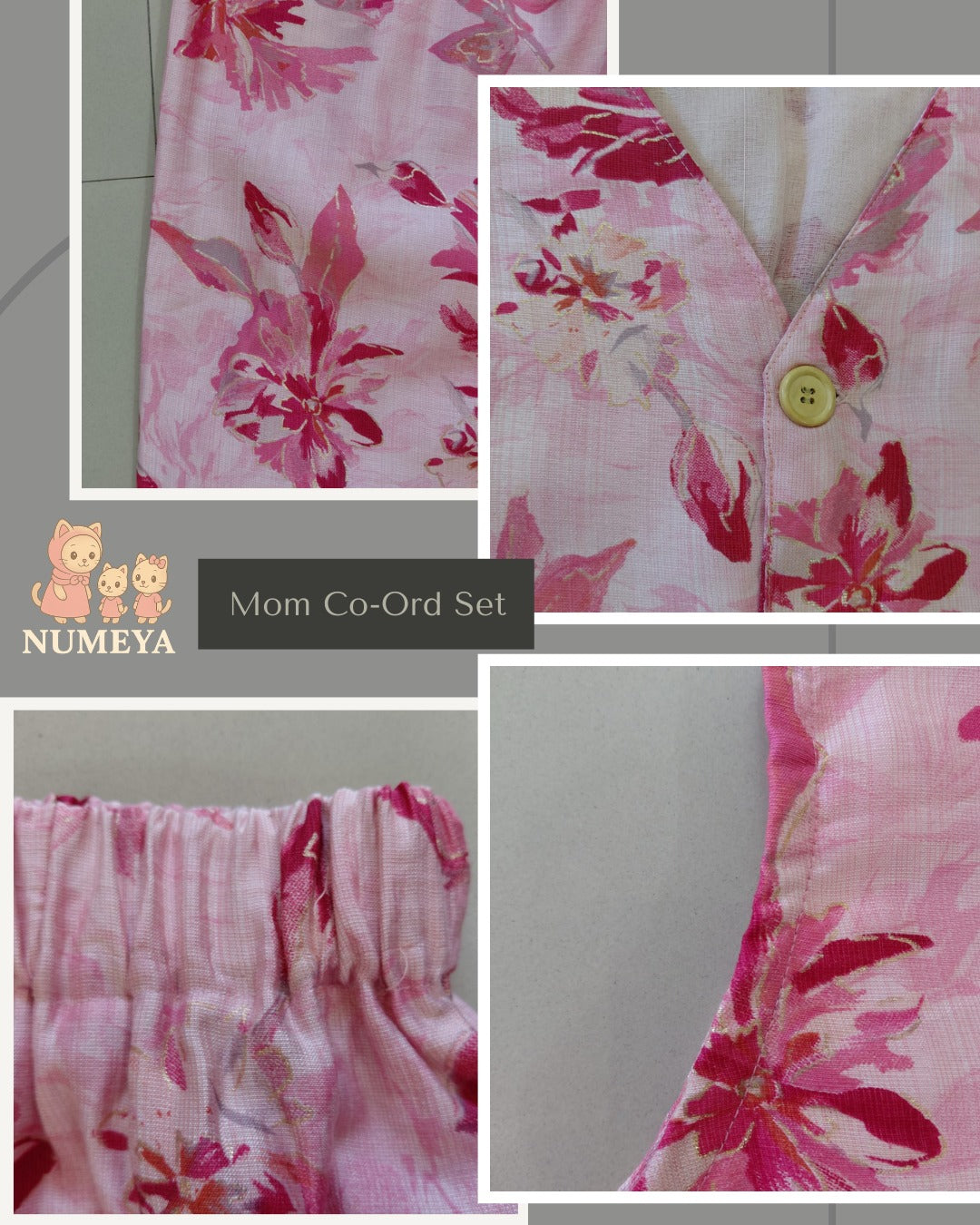 NM10 β Blush Bloom β Co-Ord Set for Moms