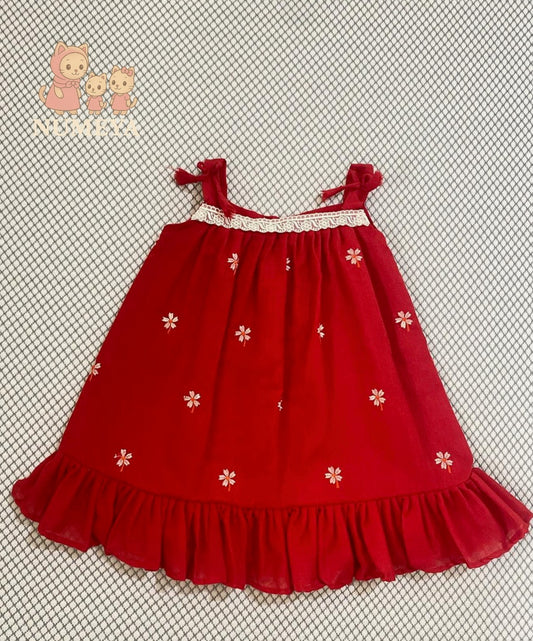NM04 - Khadi A-line Dress for Girls