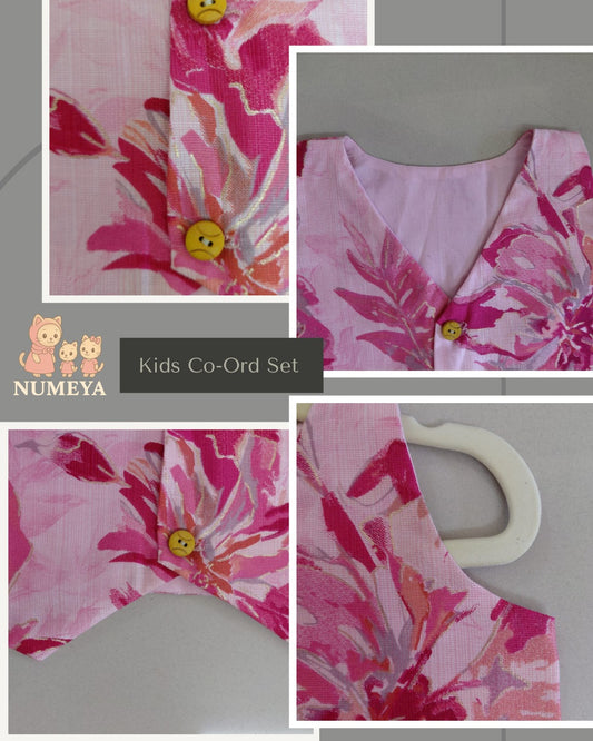NM11 – Pink Petal Kids Co-Ord Set