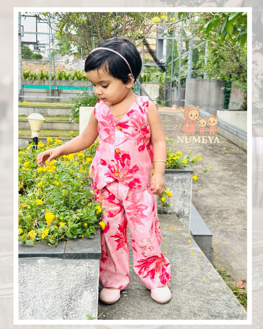NM11 – Pink Petal Kids Co-Ord Set